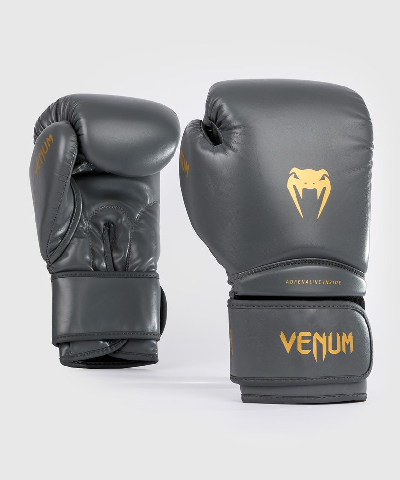 boxerské rukavice venum contender 1.5 - šedo-zlaté