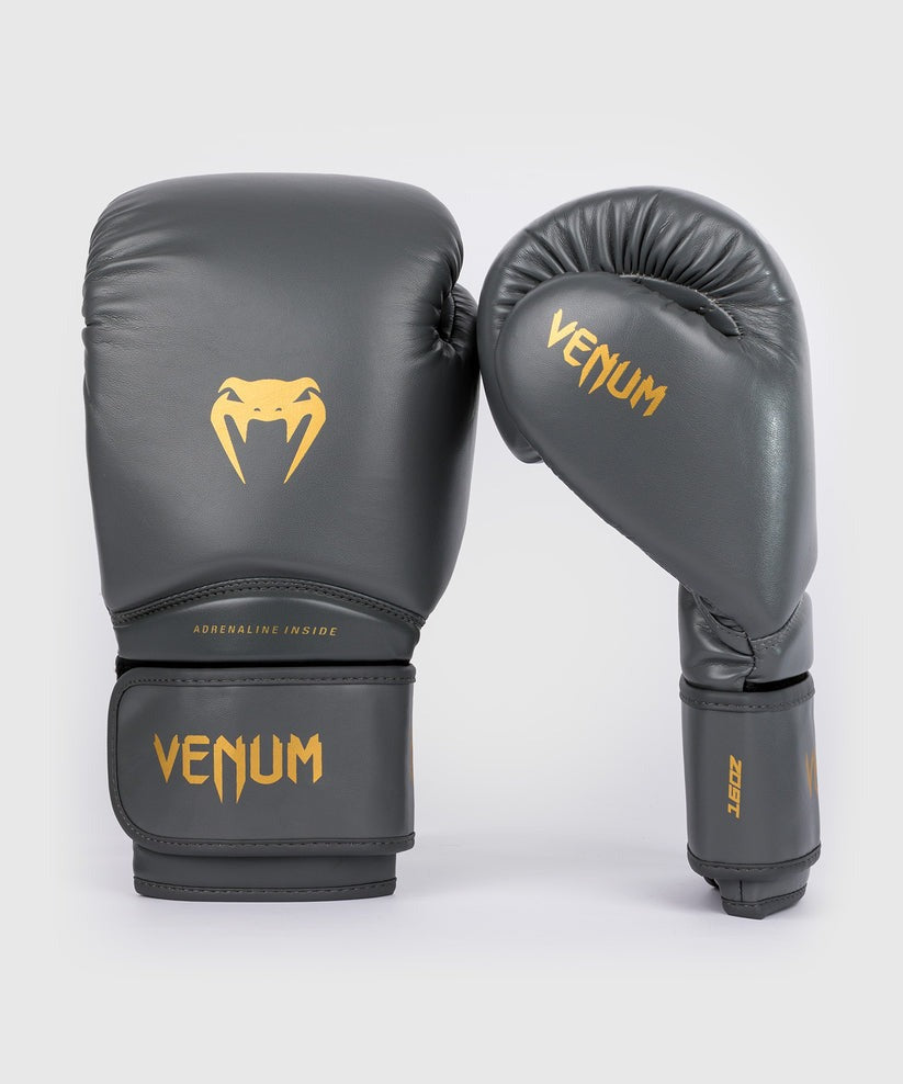 boxerské rukavice venum contender 1.5 - šedo-zlaté