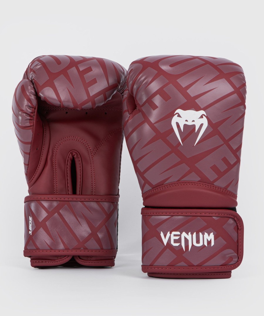 boxerské rukavice venum contender 1.5 xt vínověbílé