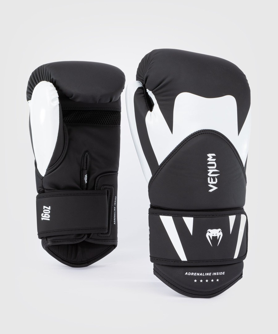 boxerské rukavice venum challenger 4.0 - černo-bílé