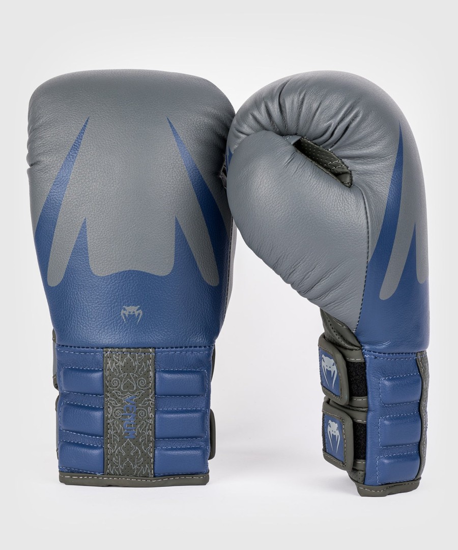 boxerské rukavice venum reverso - storm grey royal blue