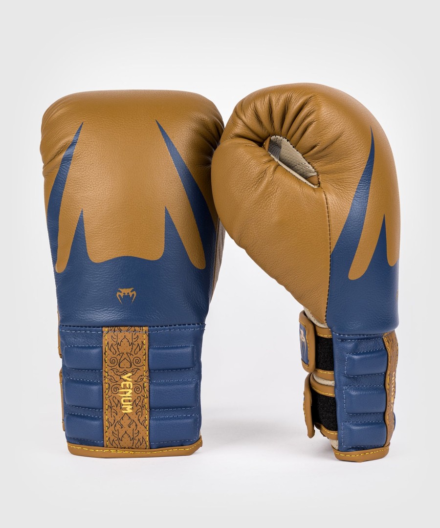 boxerské rukavice venum reverso - velbloudí královská modrá