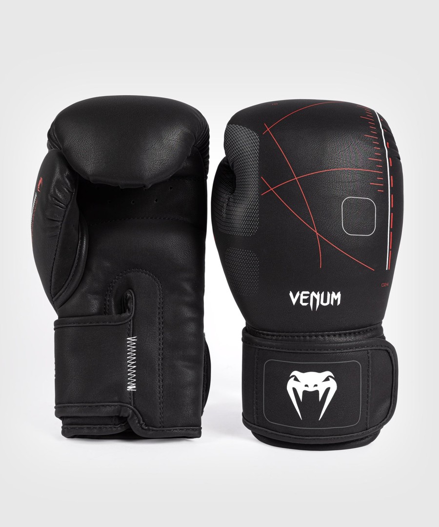 boxerské rukavice venum tactical xt - černéohnivé červené