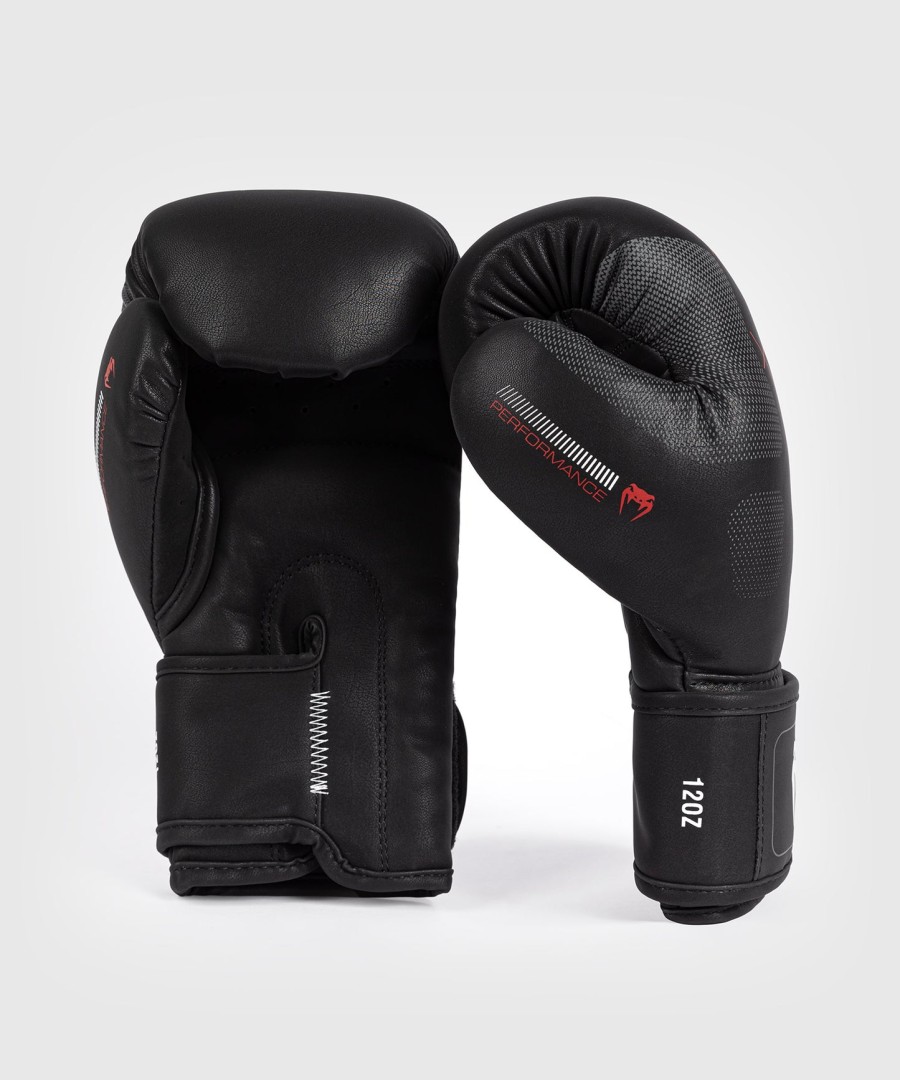 boxerské rukavice venum tactical xt - černéohnivé červené