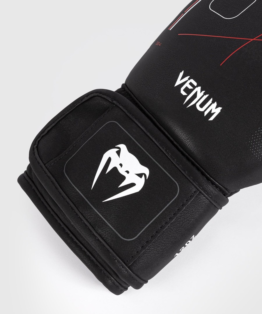 boxerské rukavice venum tactical xt - černéohnivé červené