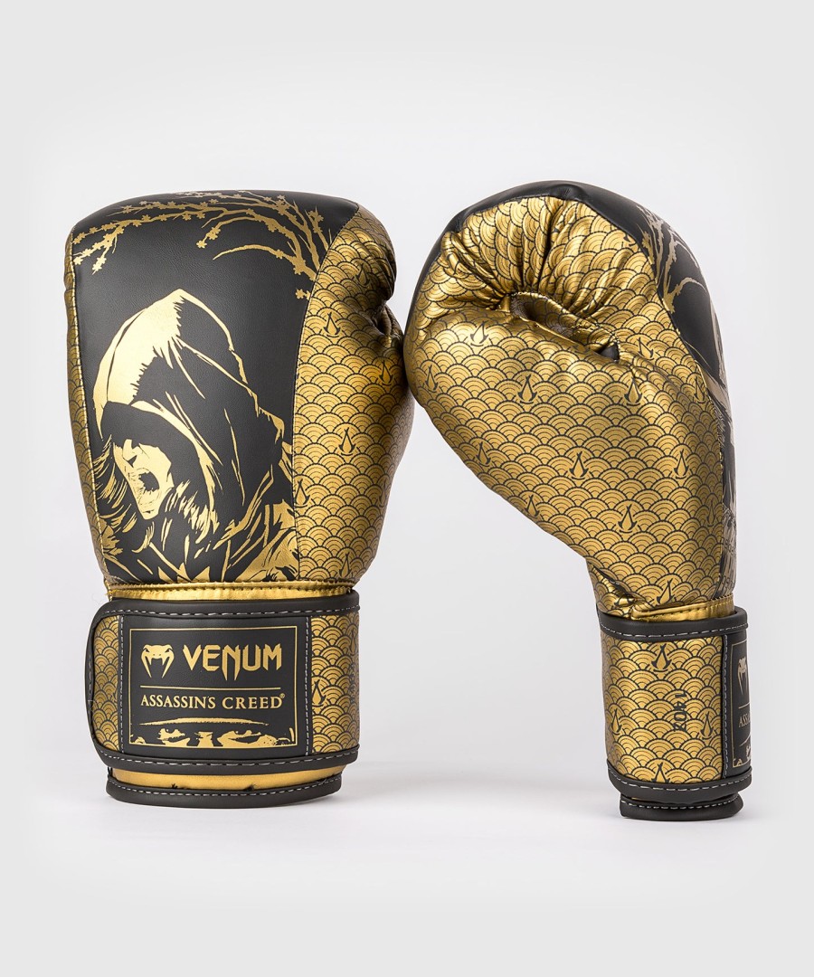 boxerské rukavice venum x assassin creed shadows - černo-zlaté