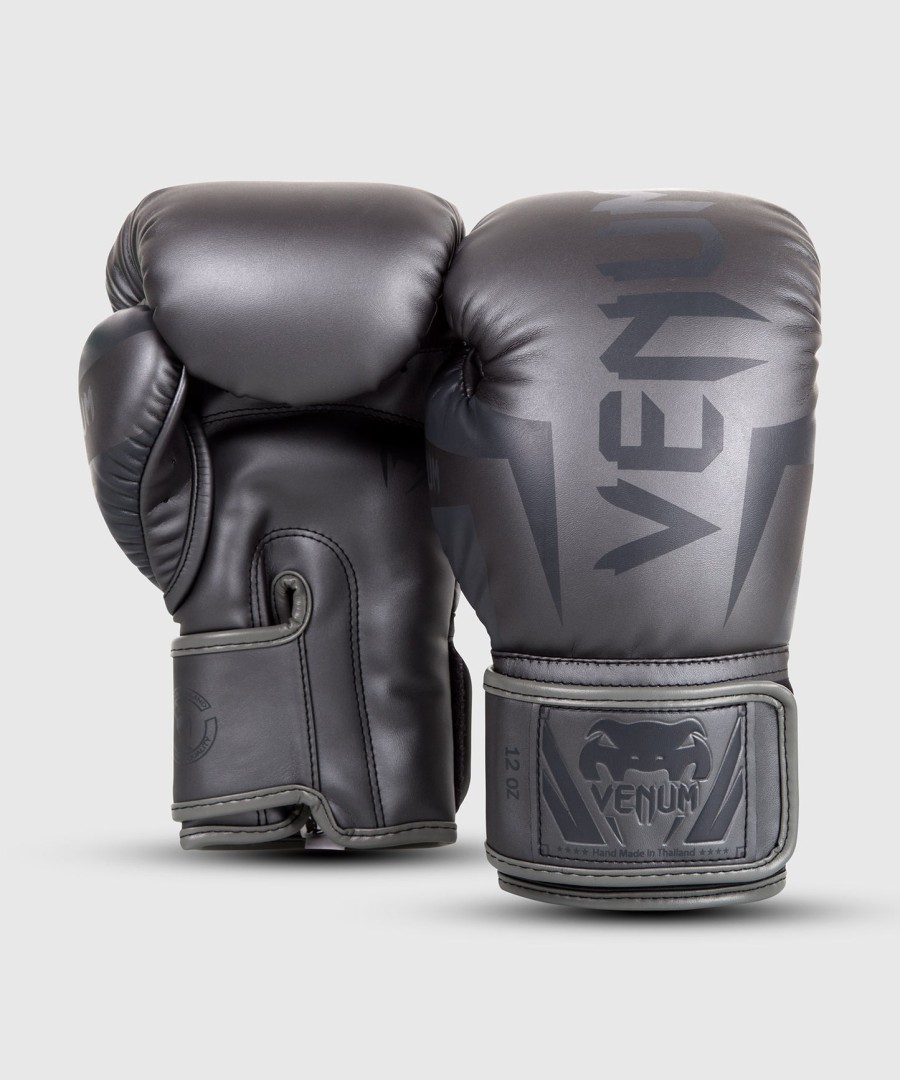 boxerské rukavice venum elite - šedéšedé