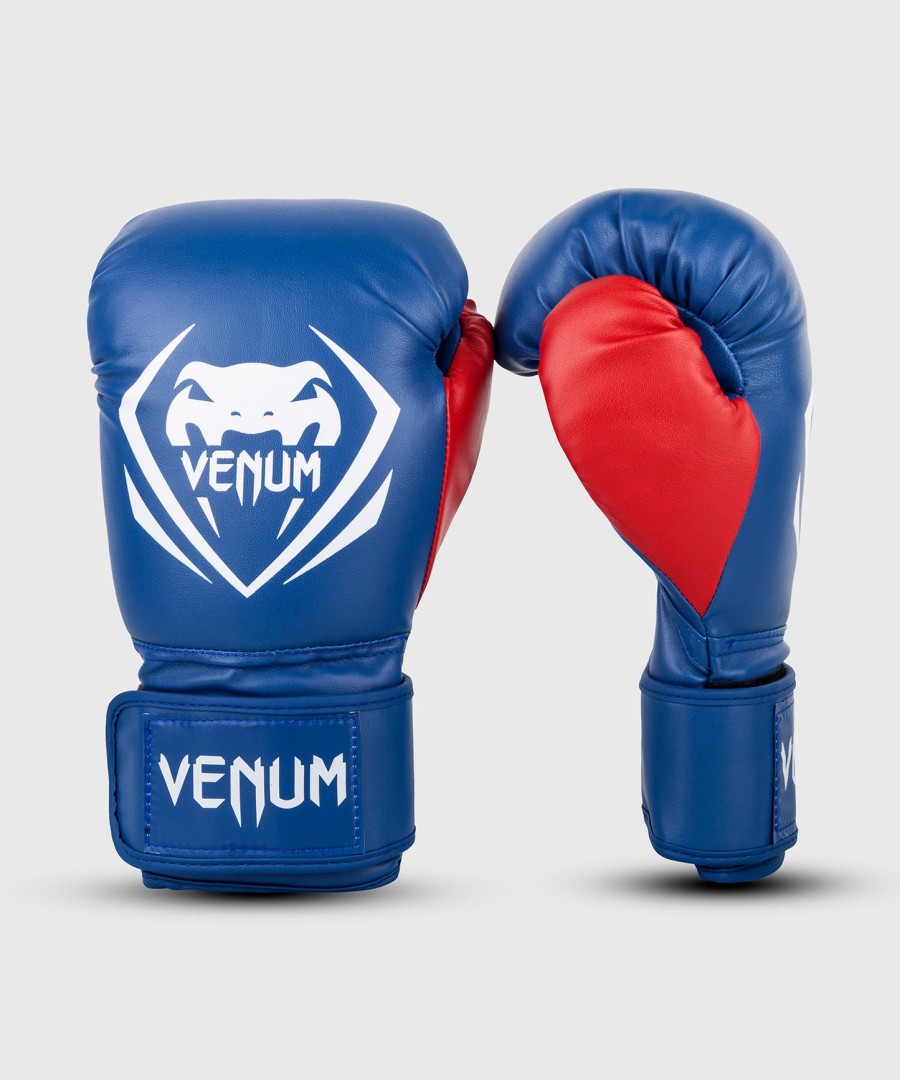 boxerské rukavice venum contender - modrébíléčervené