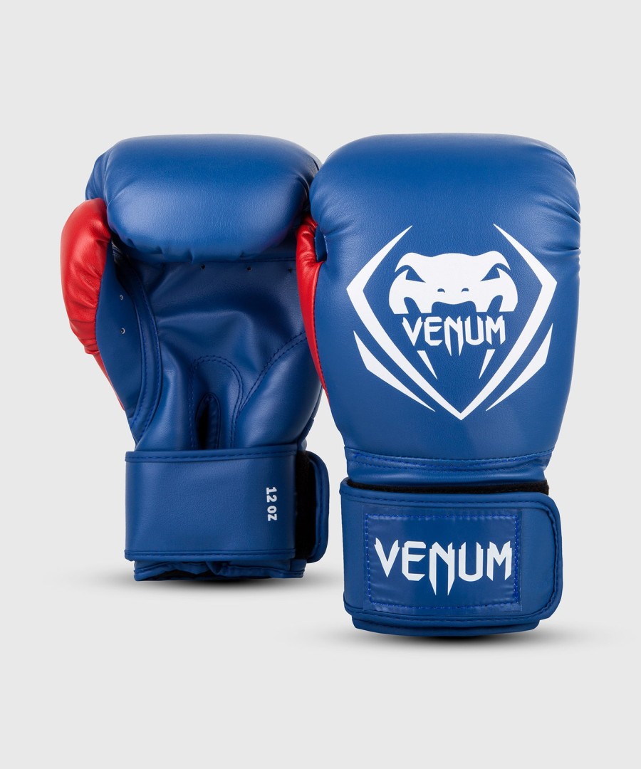 boxerské rukavice venum contender - modrébíléčervené