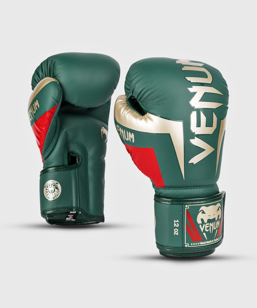 boxerské rukavice venum elite - zelené - speciální edice