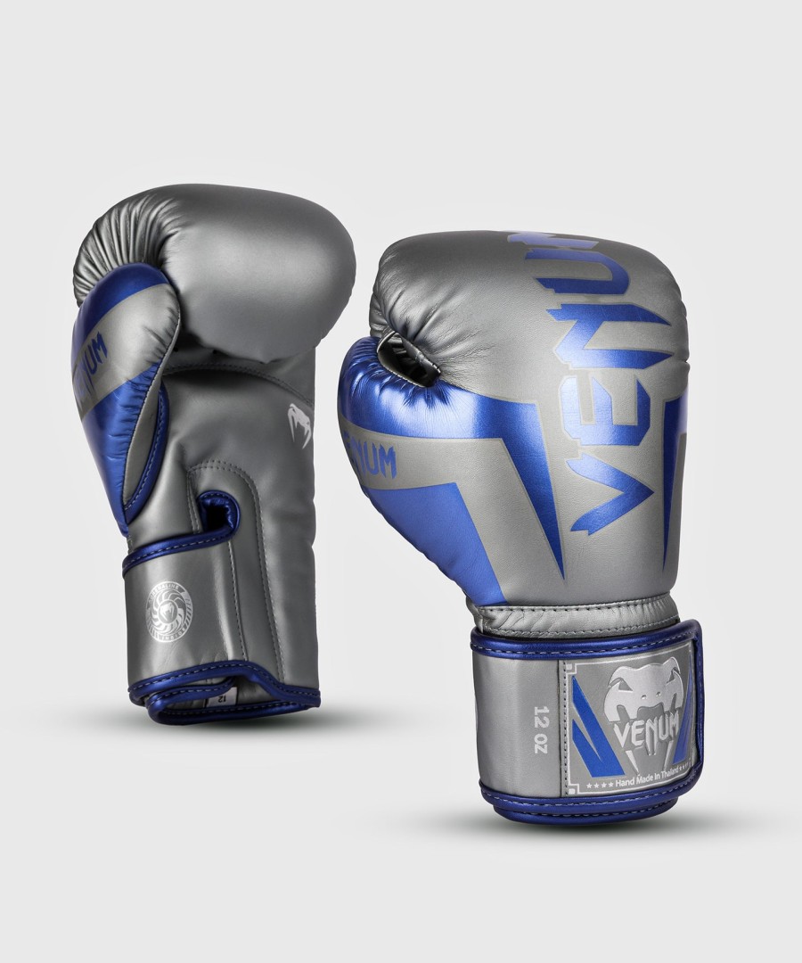 boxerské rukavice venum elite - šedé - speciální edice