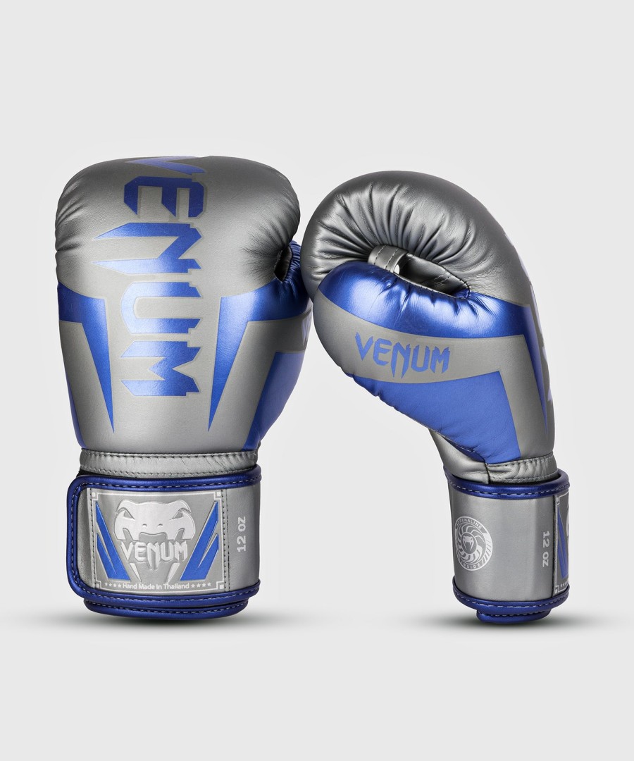 boxerské rukavice venum elite - šedé - speciální edice