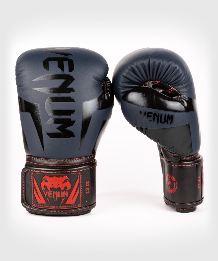 boxerské rukavice venum elite - tmavě modréčerno-červené