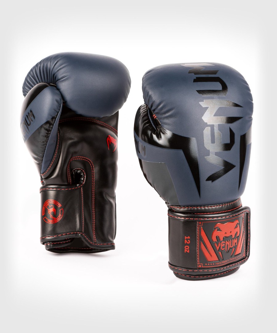 boxerské rukavice venum elite - tmavě modréčerno-červené