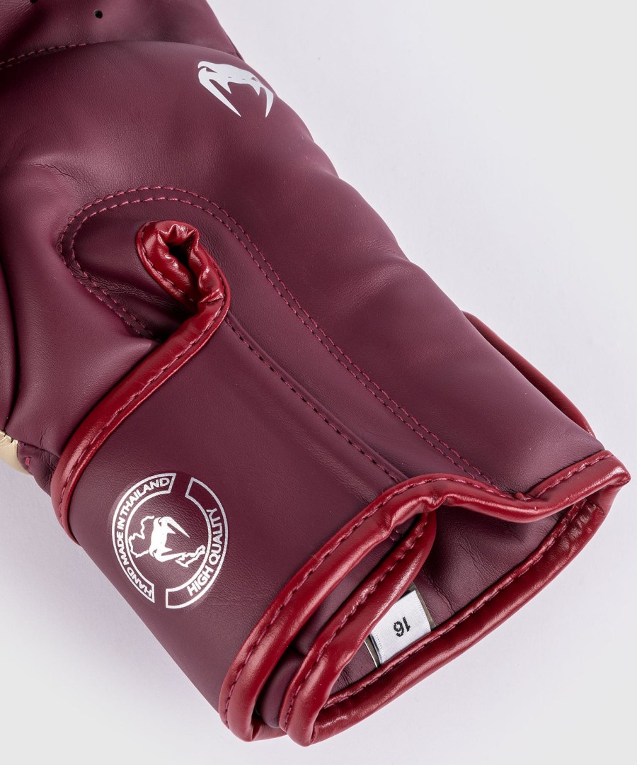 boxerské rukavice venum elite - vínovězlaté