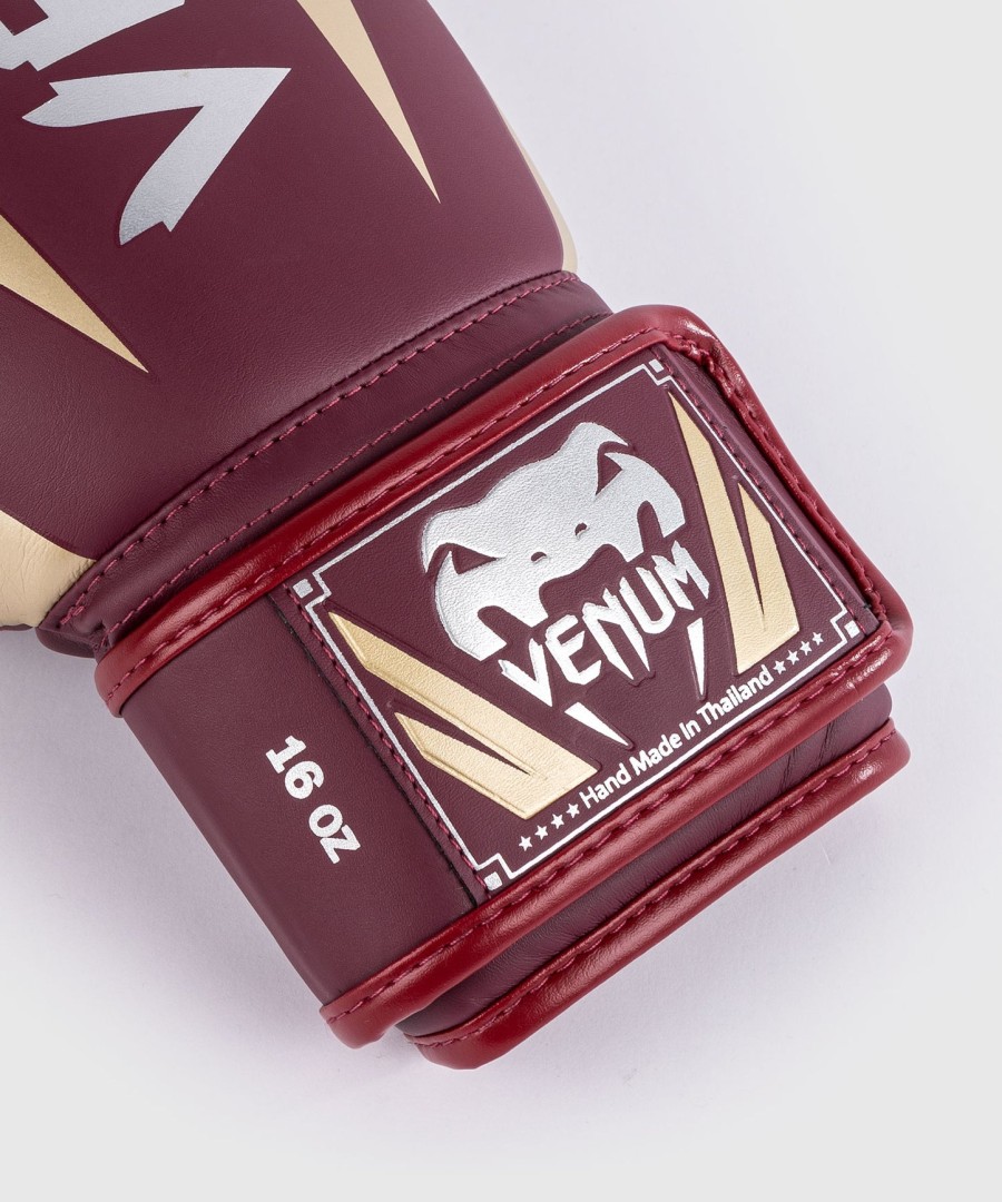 boxerské rukavice venum elite - vínovězlaté