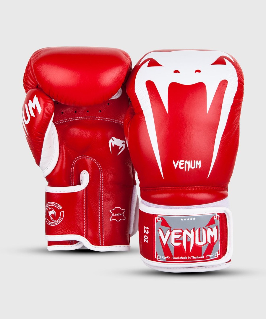 boxerské rukavice venum giant 3.0 - nappa kůže - Červené