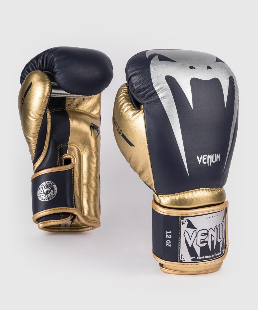 boxerské rukavice venum giant 3.0 - tmavě modrézlaté - speciální edice