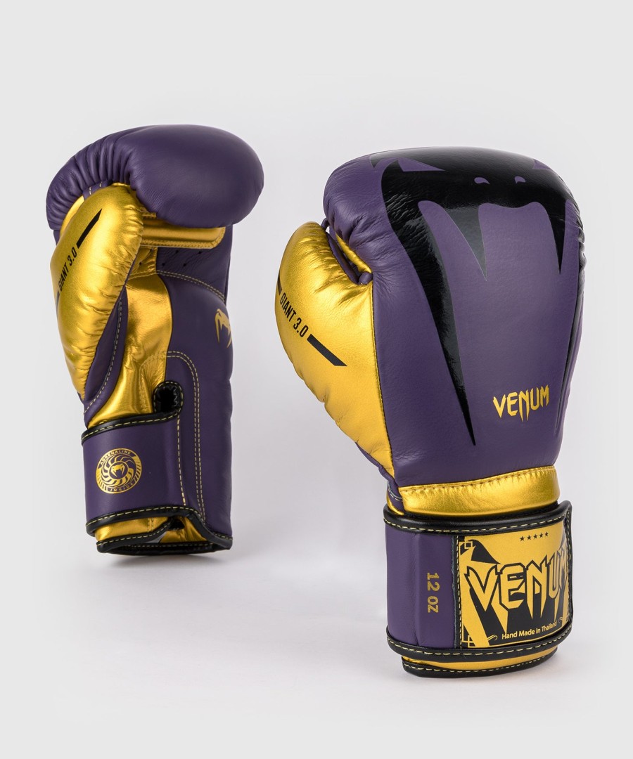 boxerské rukavice venum giant 3.0 - tmavě fialovézlaté - speciální edice