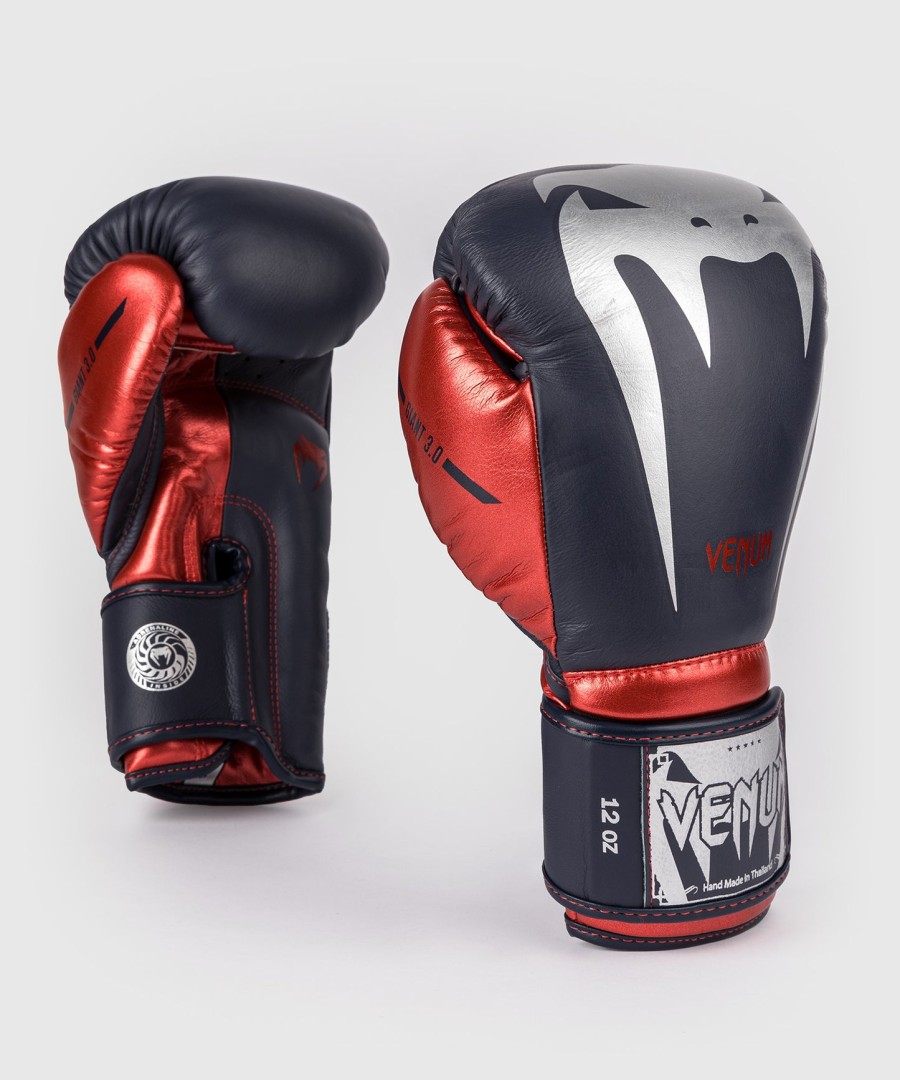 boxerské rukavice venum giant 3.0 - tmavě modréčervené - speciální edice