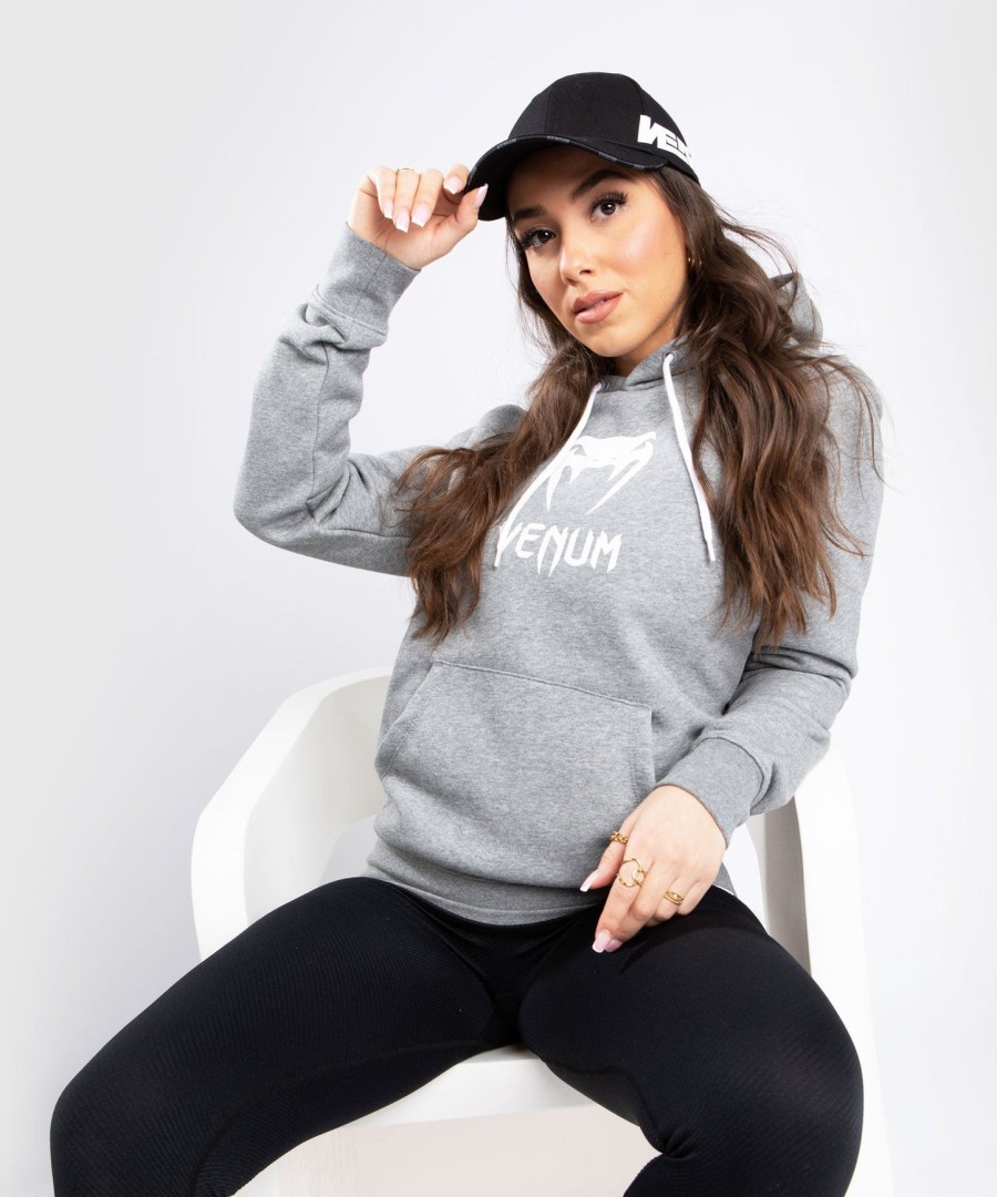 venum classic mikina s kapucí - pro ženy - světle heather grey