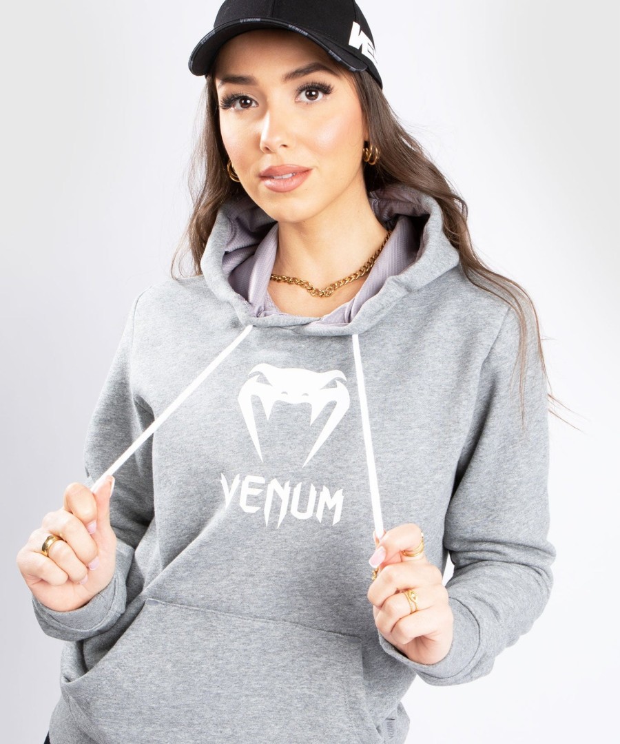 venum classic mikina s kapucí - pro ženy - světle heather grey