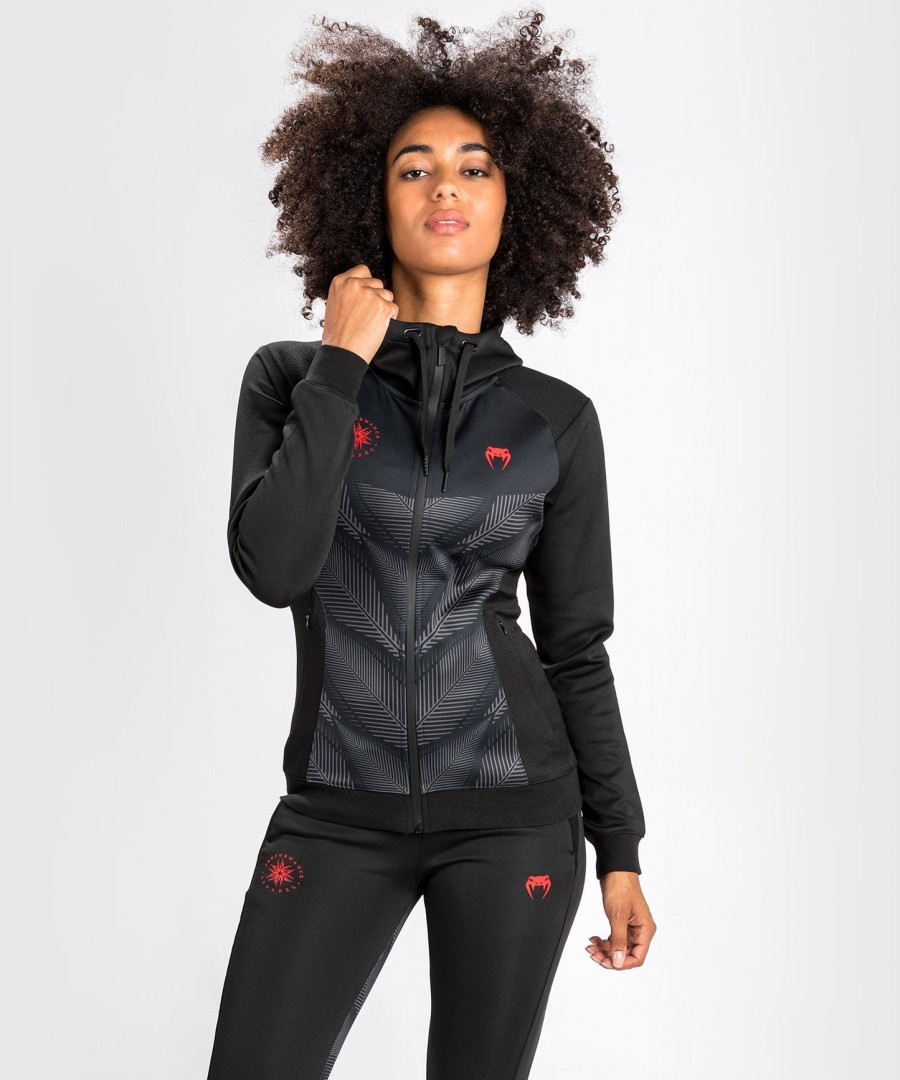 venum phantom hoody - pro ženy - černáčervená