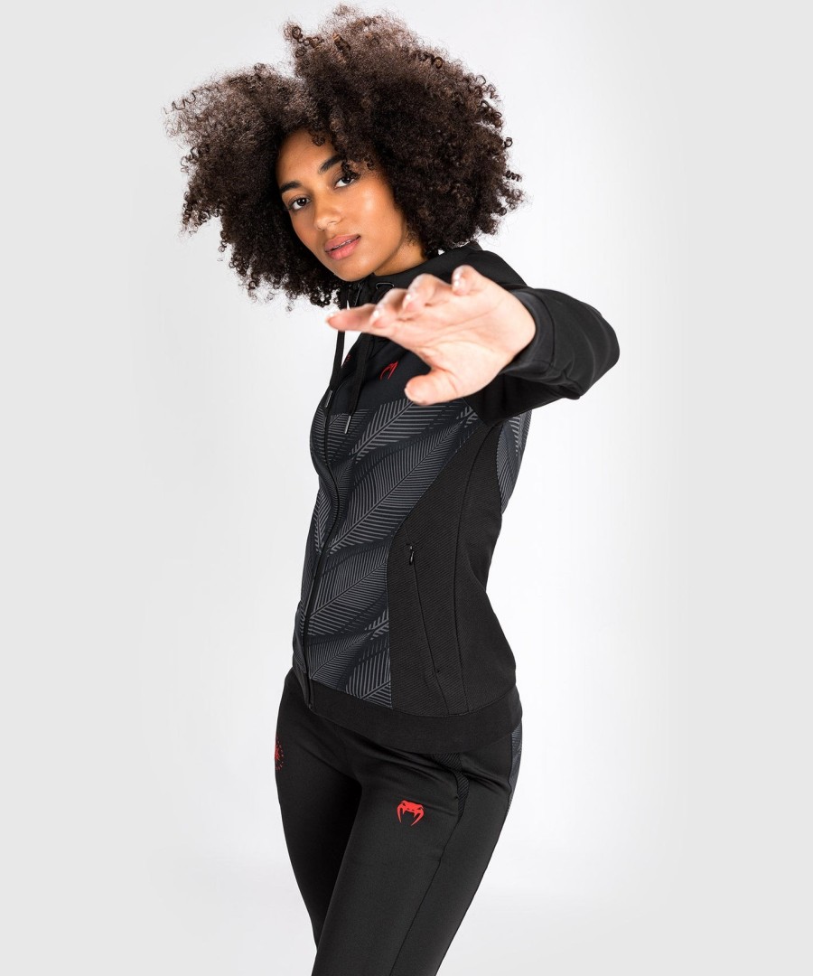 venum phantom hoody - pro ženy - černáčervená
