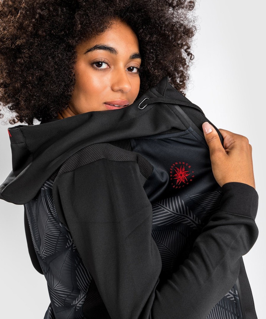 venum phantom hoody - pro ženy - černáčervená