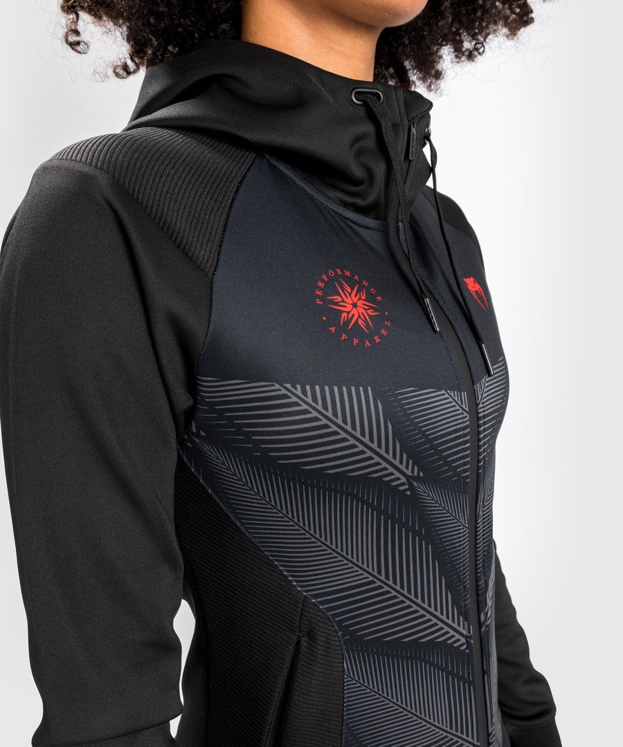 venum phantom hoody - pro ženy - černáčervená