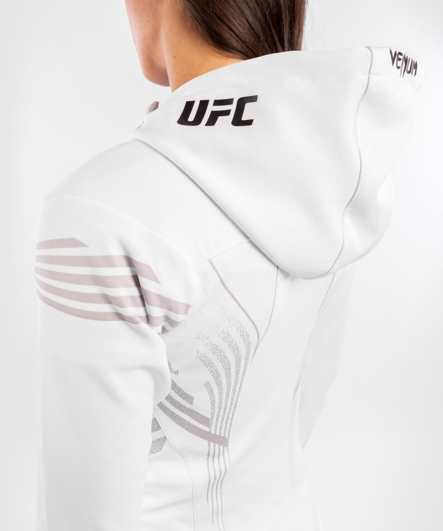 dámská mikina s kapucí ufc venum authentic fight night walkout - bílá