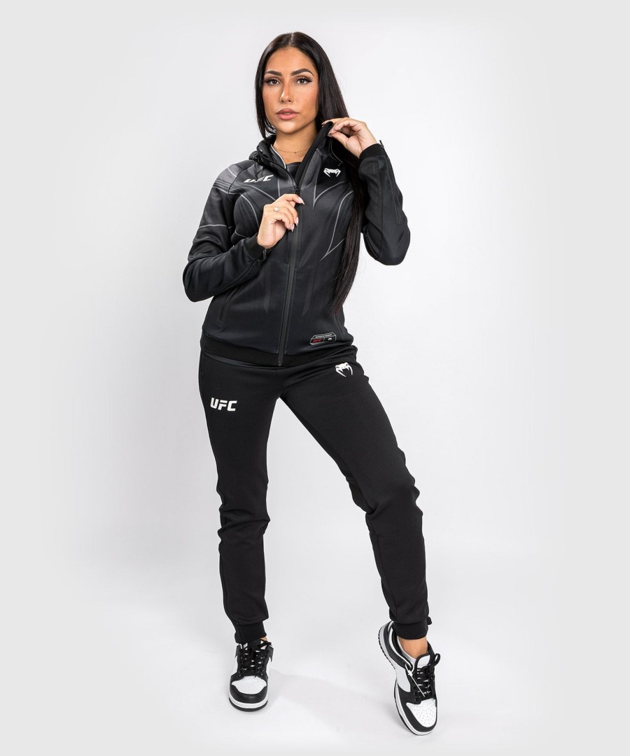 dámská mikina s kapucí ufc venum authentic fight night 2.0 walkout - černá
