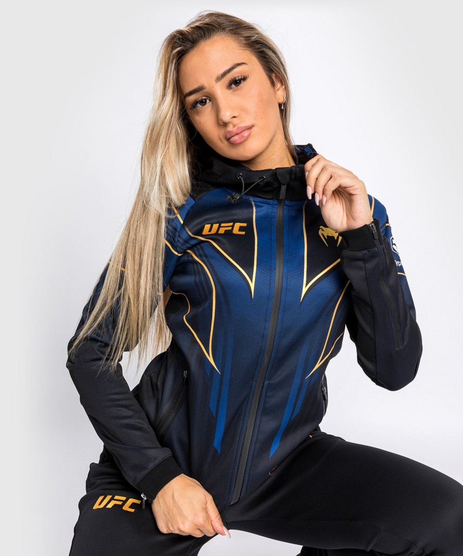dámská mikina s kapucí ufc authentic fight night 2.0 od venum walkout - midnight edition - champion