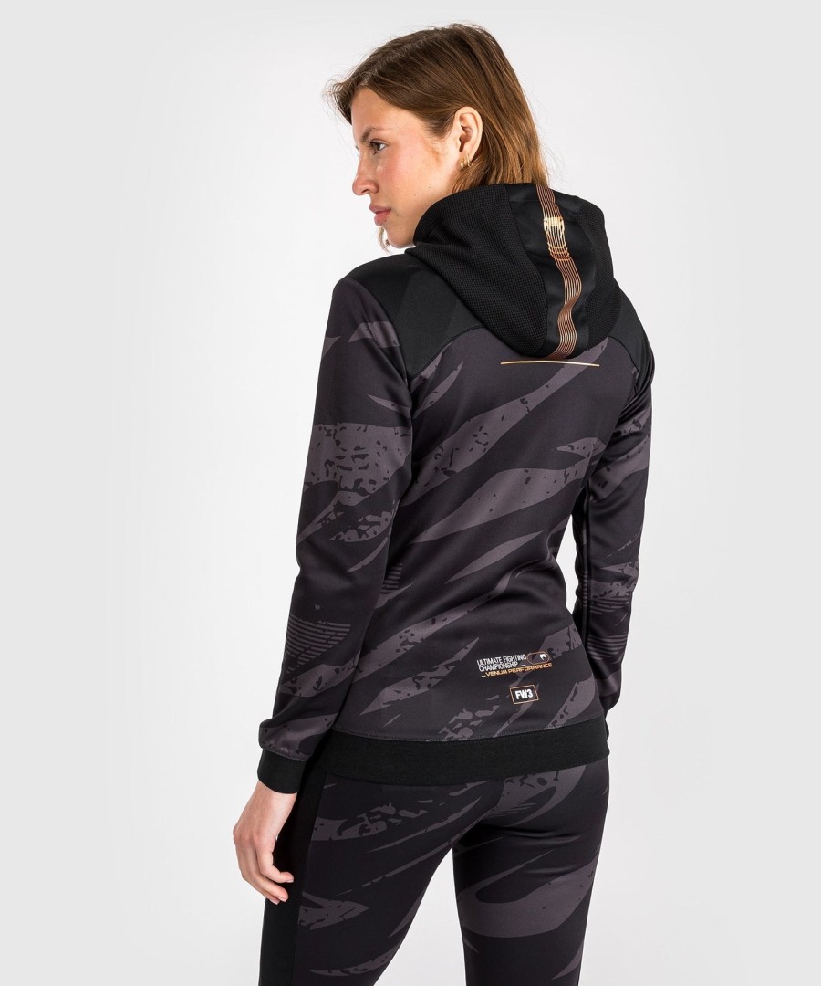 dámská mikina s kapucí ufc adrenaline by venum fight week na zip - urban camo
