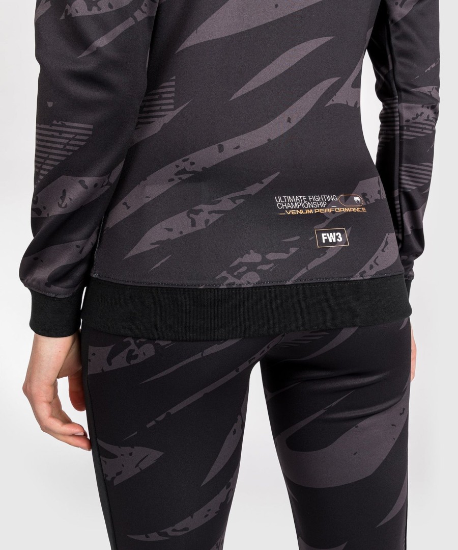 dámská mikina s kapucí ufc adrenaline by venum fight week na zip - urban camo
