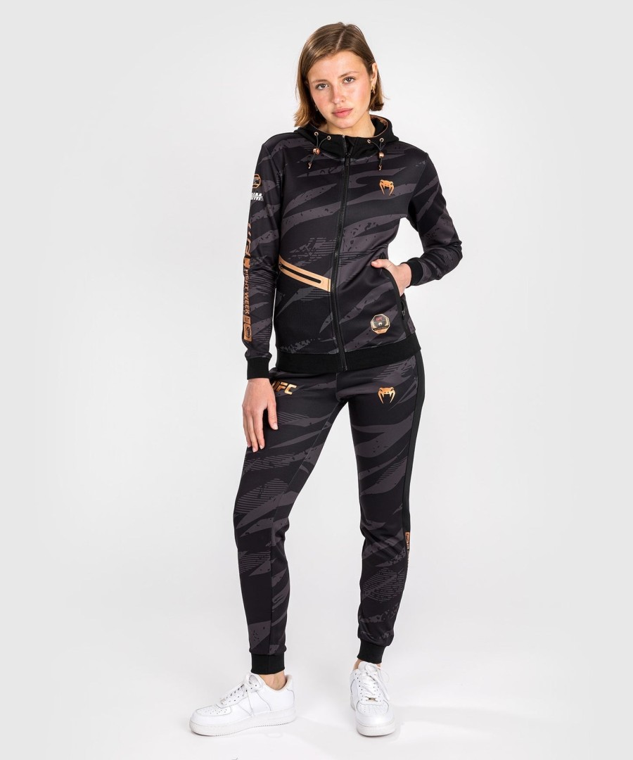 dámská mikina s kapucí ufc adrenaline by venum fight week na zip - urban camo
