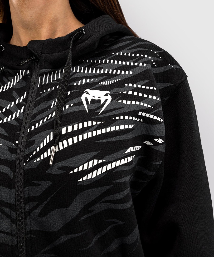 dámská replika mikiny s kapucí ufc fusion by venum na zip - černá