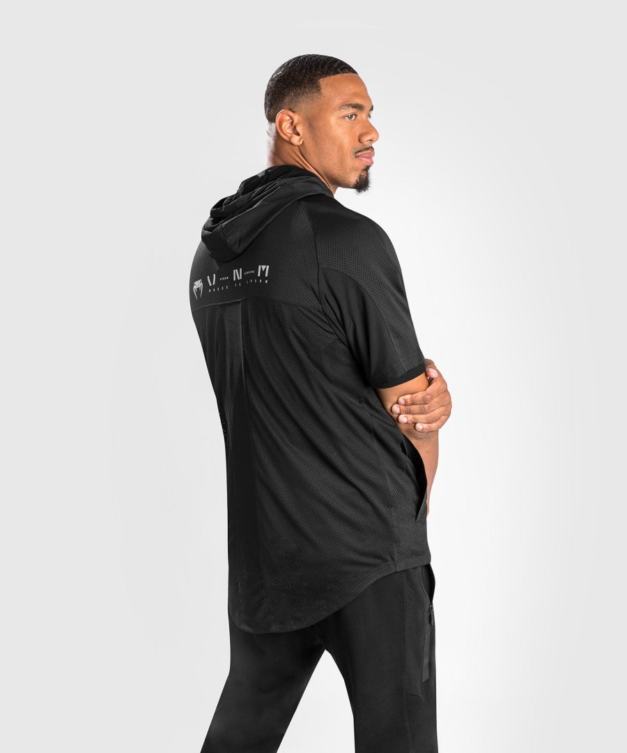 bunda venum electron 3.0 dry tech - krátký rukáv - černá