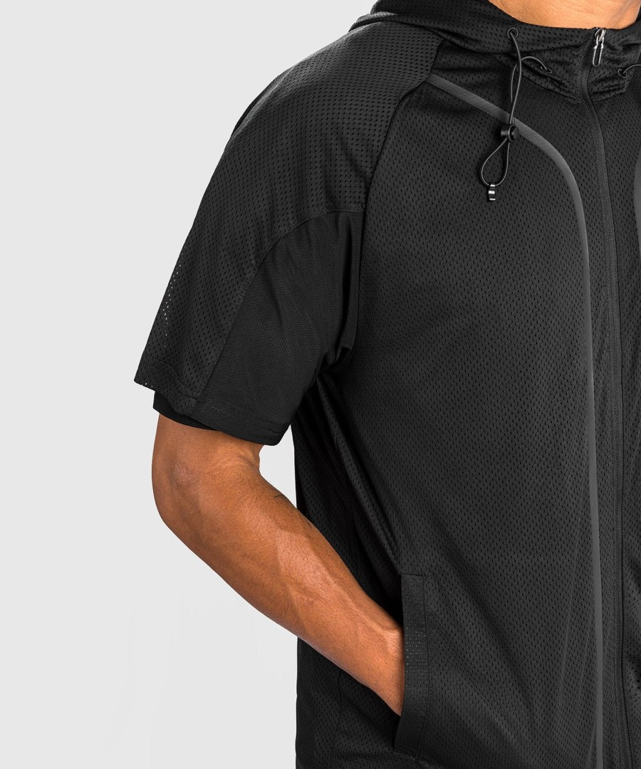 bunda venum electron 3.0 dry tech - krátký rukáv - černá