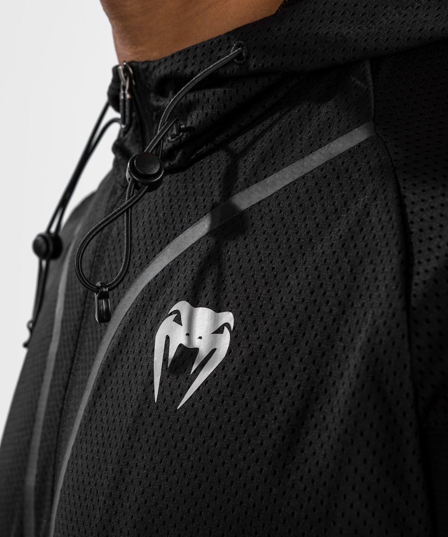 bunda venum electron 3.0 dry tech - krátký rukáv - černá