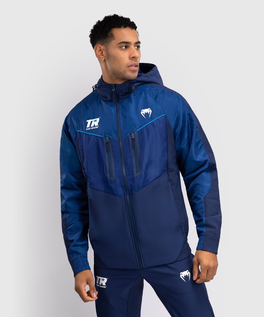pánská mikina s kapucí venum x top rank original full zip - tmavě modrá