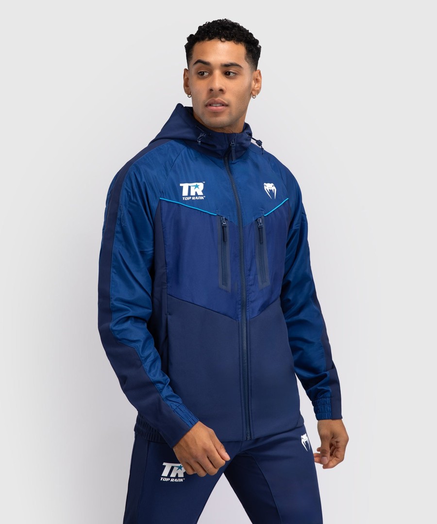 pánská mikina s kapucí venum x top rank original full zip - tmavě modrá