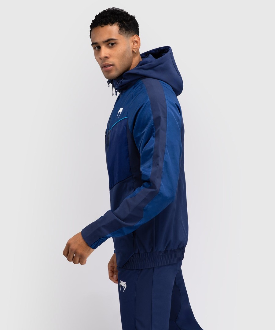 pánská mikina s kapucí venum x top rank original full zip - tmavě modrá