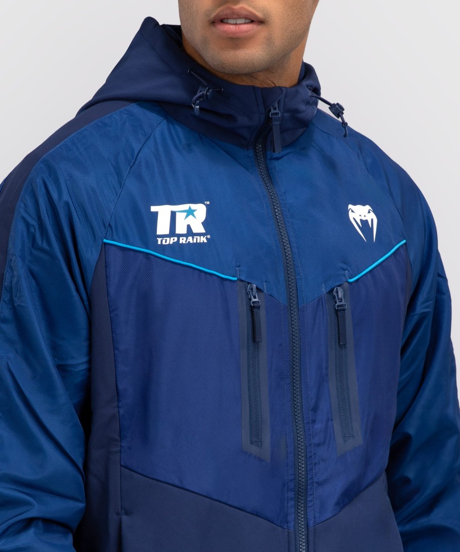 pánská mikina s kapucí venum x top rank original full zip - tmavě modrá