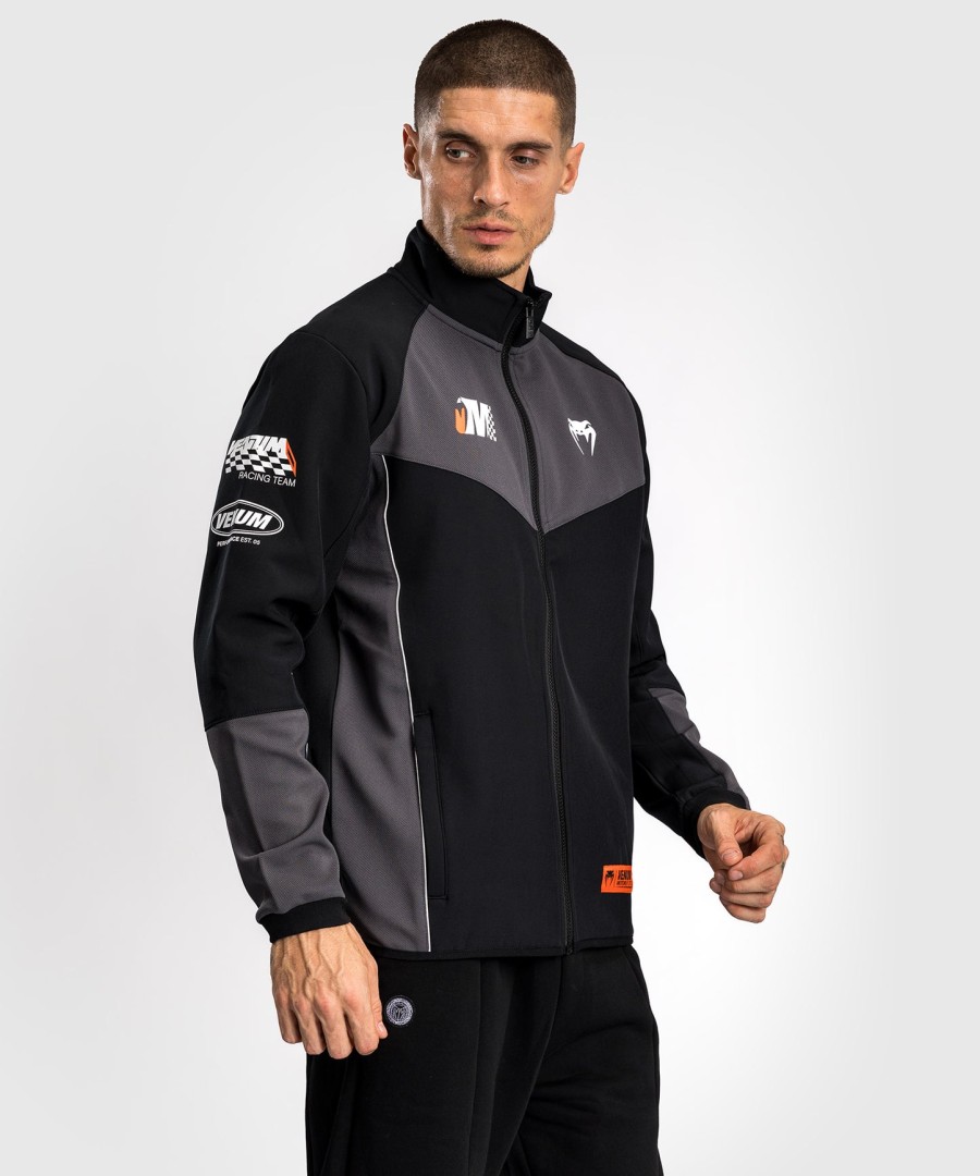 softshellová bunda venum motorsport - tmavě černá