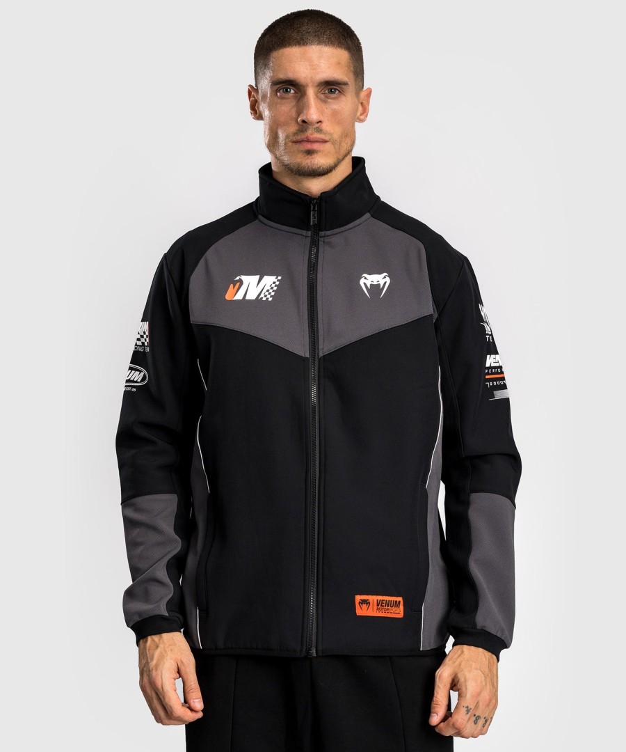 softshellová bunda venum motorsport - tmavě černá
