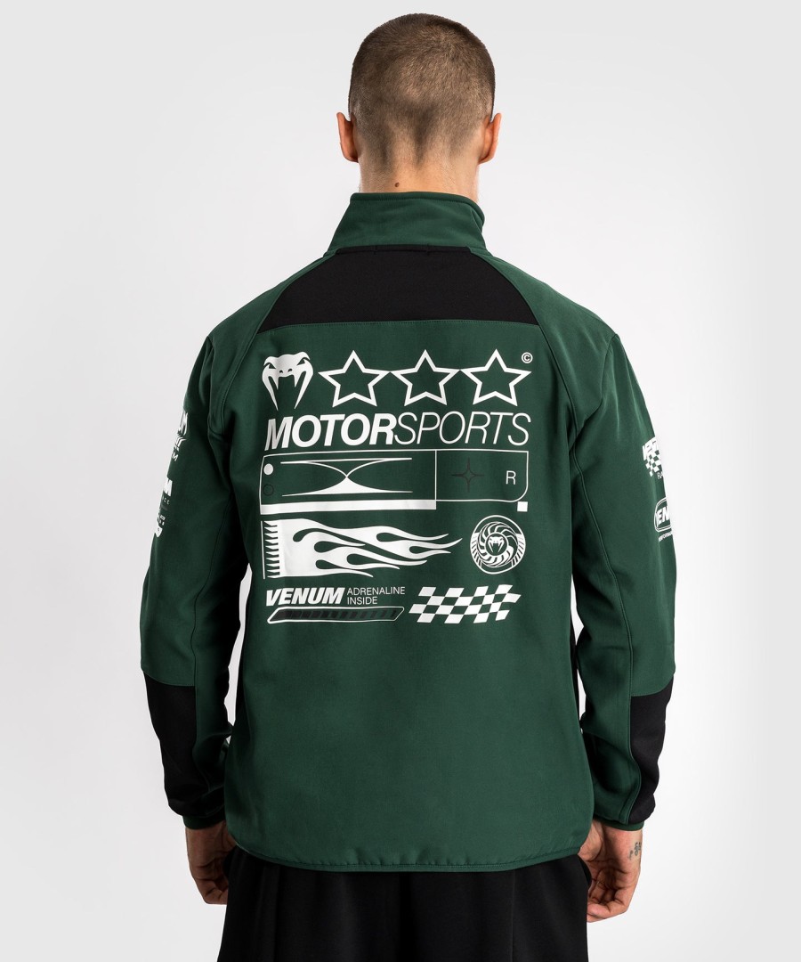 softshellová bunda venum motorsport - deep forest