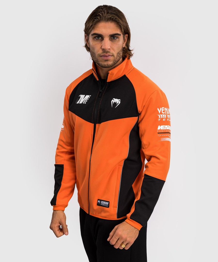 softshellová bunda venum motorsport - mandarinka