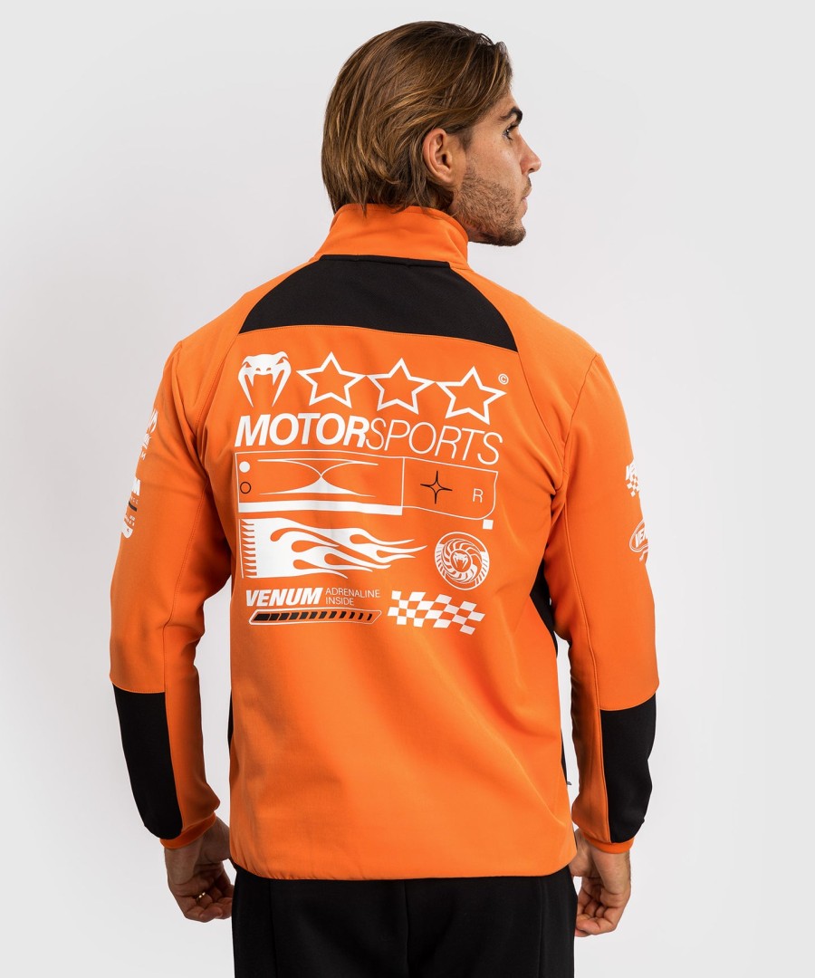 softshellová bunda venum motorsport - mandarinka