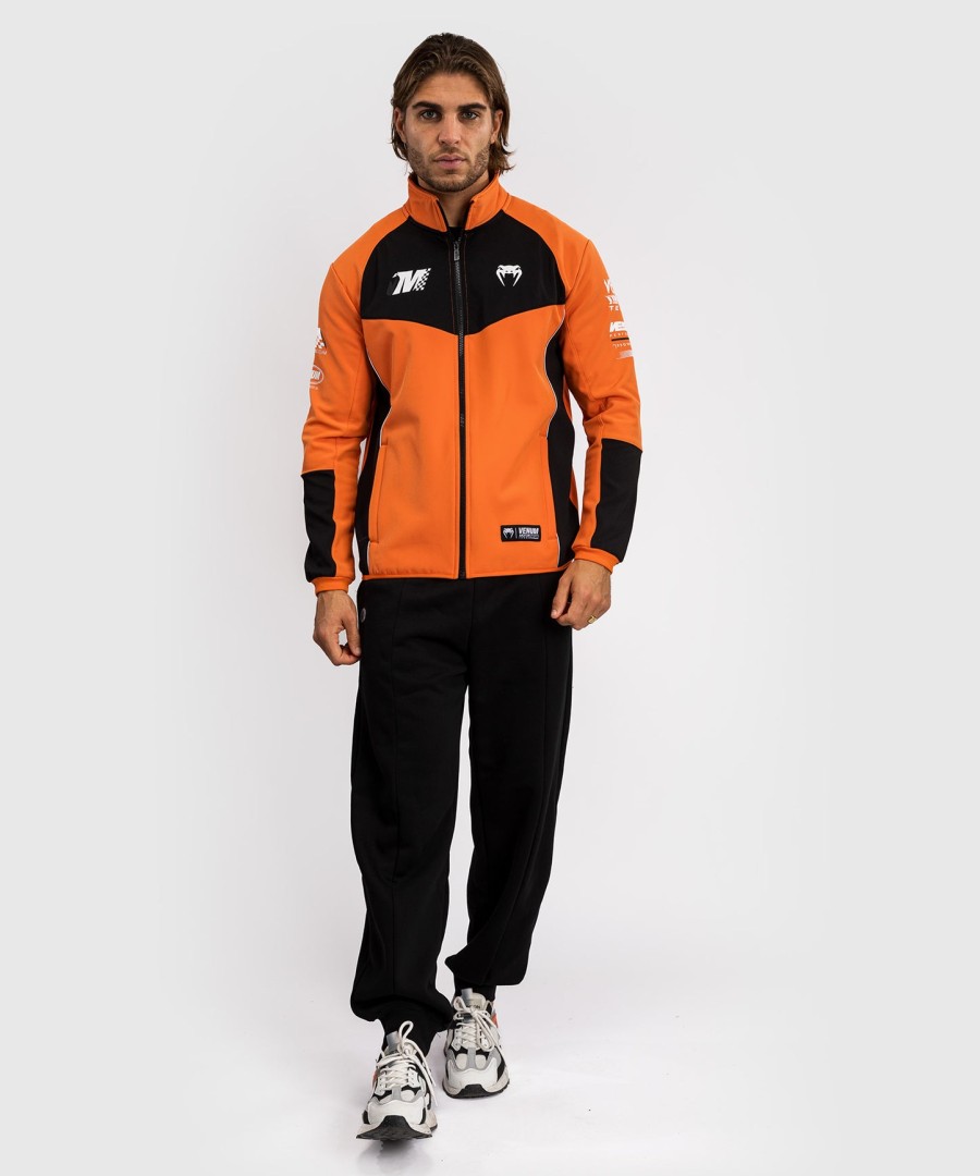 softshellová bunda venum motorsport - mandarinka